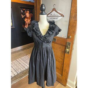 Maggie London Ruffled V-Neck Sheath Dress (6)